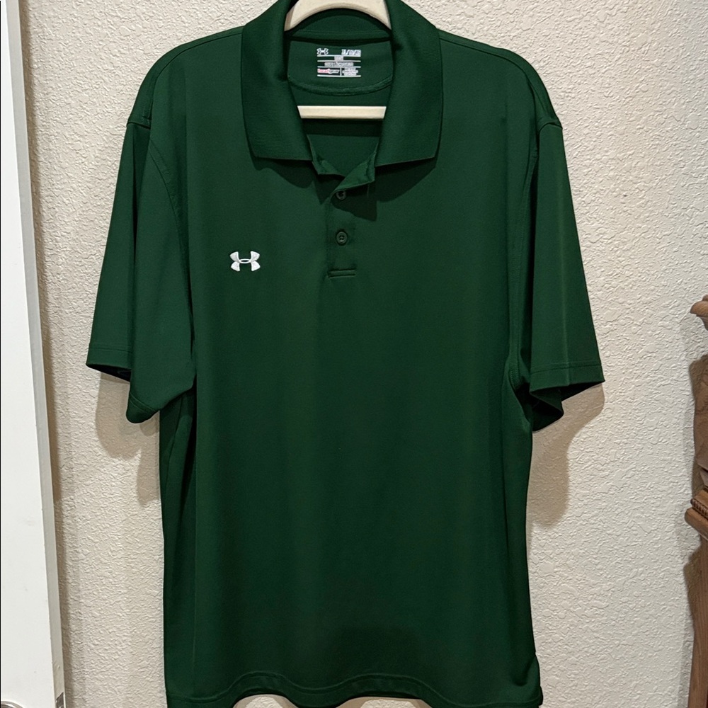 Under Armour Men's Hunter Green Polo Shirt